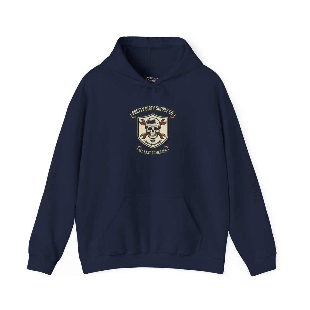 Skull Crest Retro Soccer Hoodie | country pride, supporters