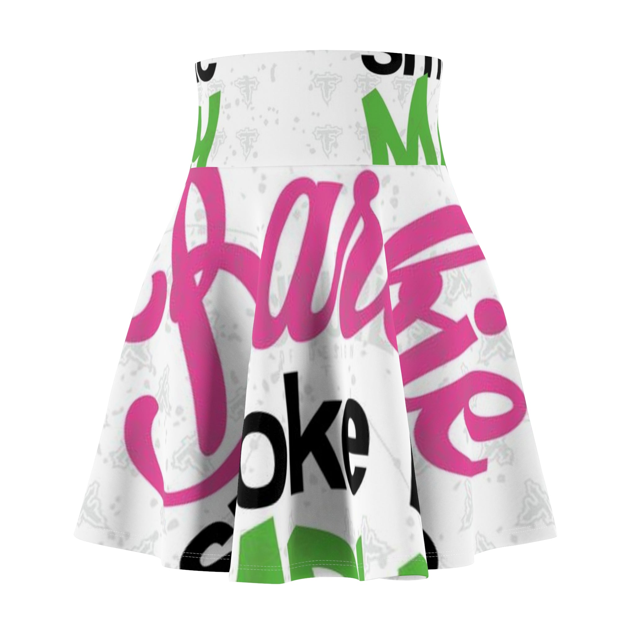 Skater Skirt — 'Smoke Like Marley' Bold Graffiti Print