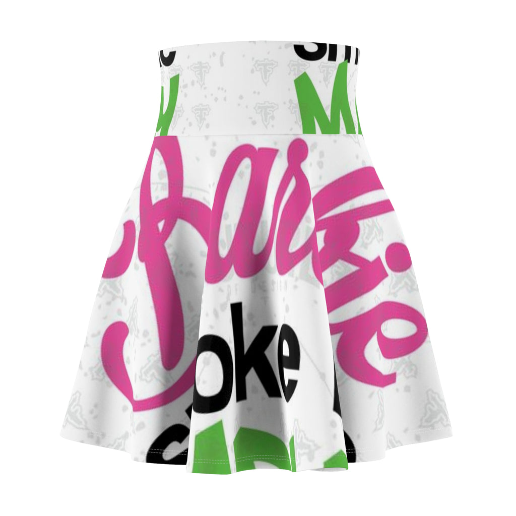 Skater Skirt — 'Smoke Like Marley' Bold Graffiti Print