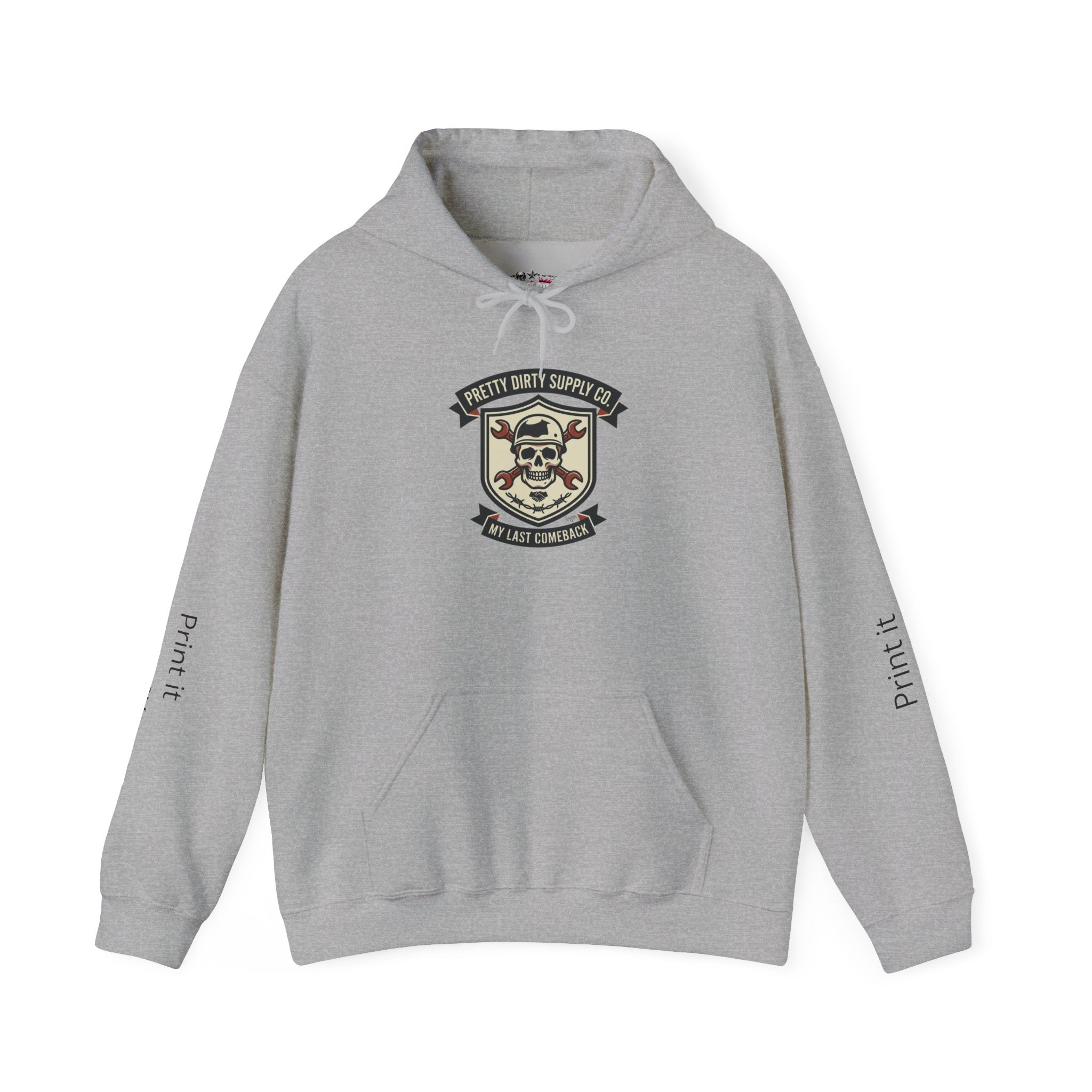 Skull Crest Retro Soccer Hoodie | country pride, supporters