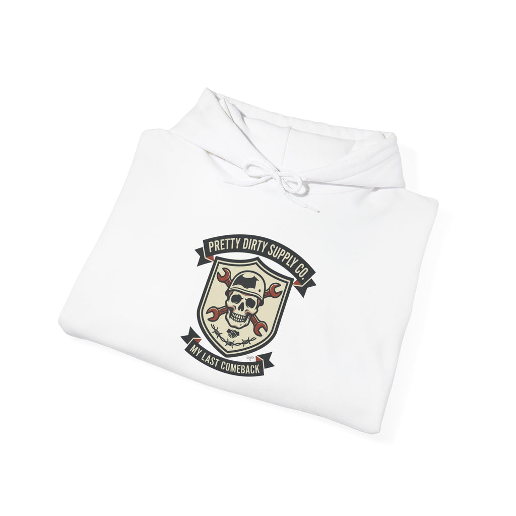 Skull Crest Retro Soccer Hoodie | country pride, supporters