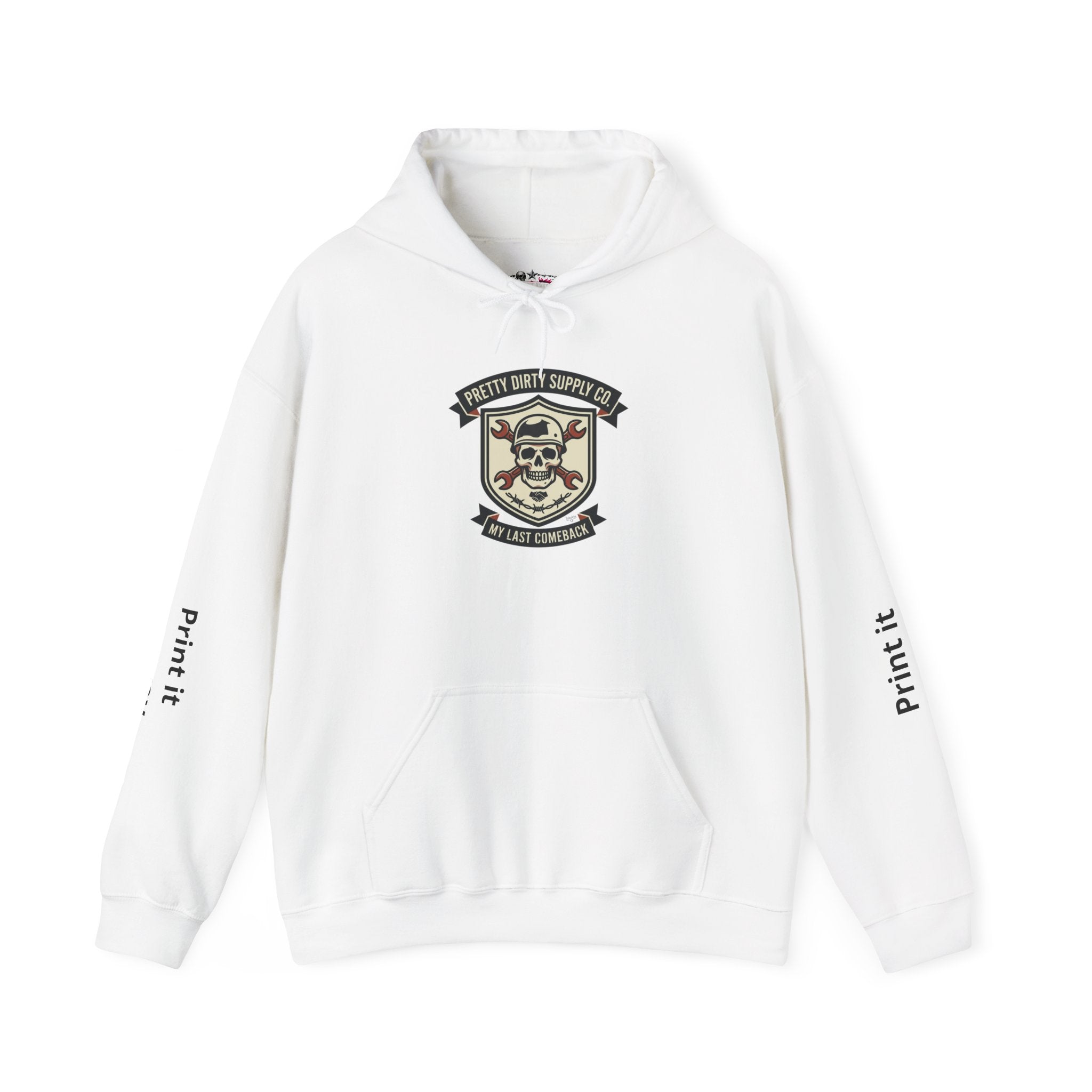 Skull Crest Retro Soccer Hoodie | country pride, supporters