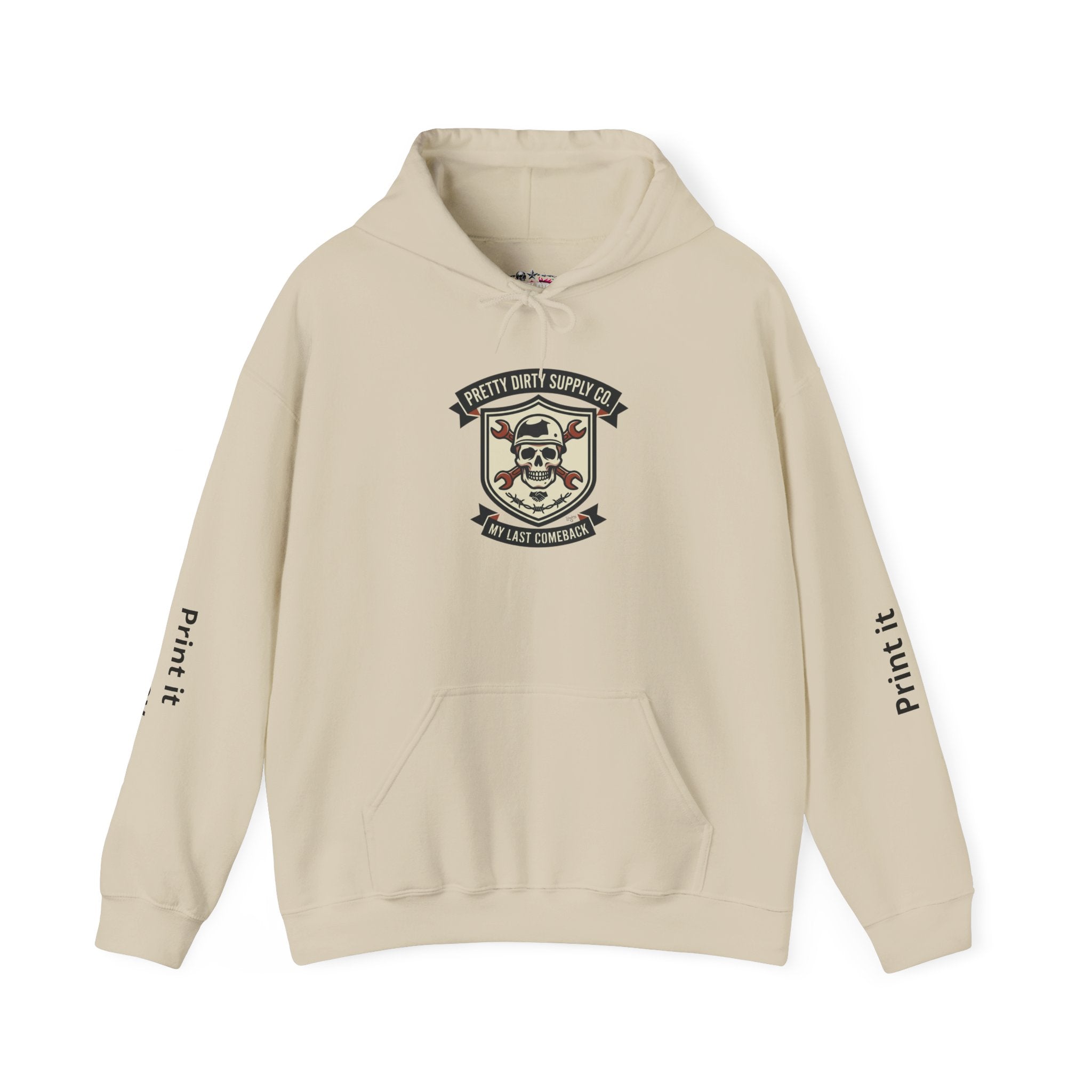 Skull Crest Retro Soccer Hoodie | country pride, supporters